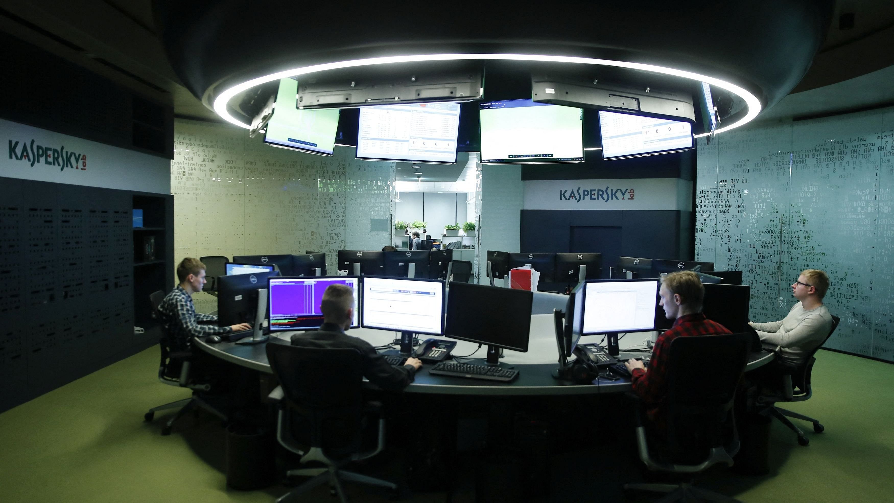 <div class="paragraphs"><p>Employees of Russia's Kaspersky Lab work at the company's office in Moscow, Russia.</p></div>