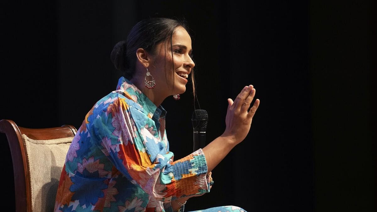 <div class="paragraphs"><p>Badminton player Saina Nehwal addresses the gathering under the series ‘Her Story-My Story’ at the Rashtrapati Bhavan, in New Delhi, Thursday, July 11, 2024.</p></div>