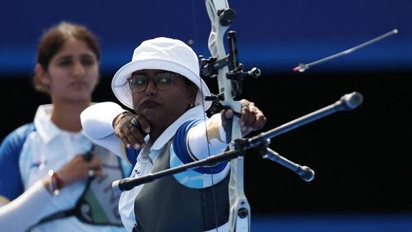 <div class="paragraphs"><p>Deepika Kumari of India in action.</p></div>