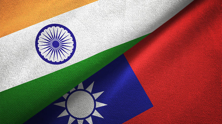 <div class="paragraphs"><p>Flags of India and Taiwan.</p></div>