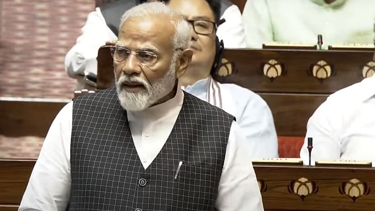 <div class="paragraphs"><p>PM Narendra Modi speaks in Rajya Sabha</p></div>