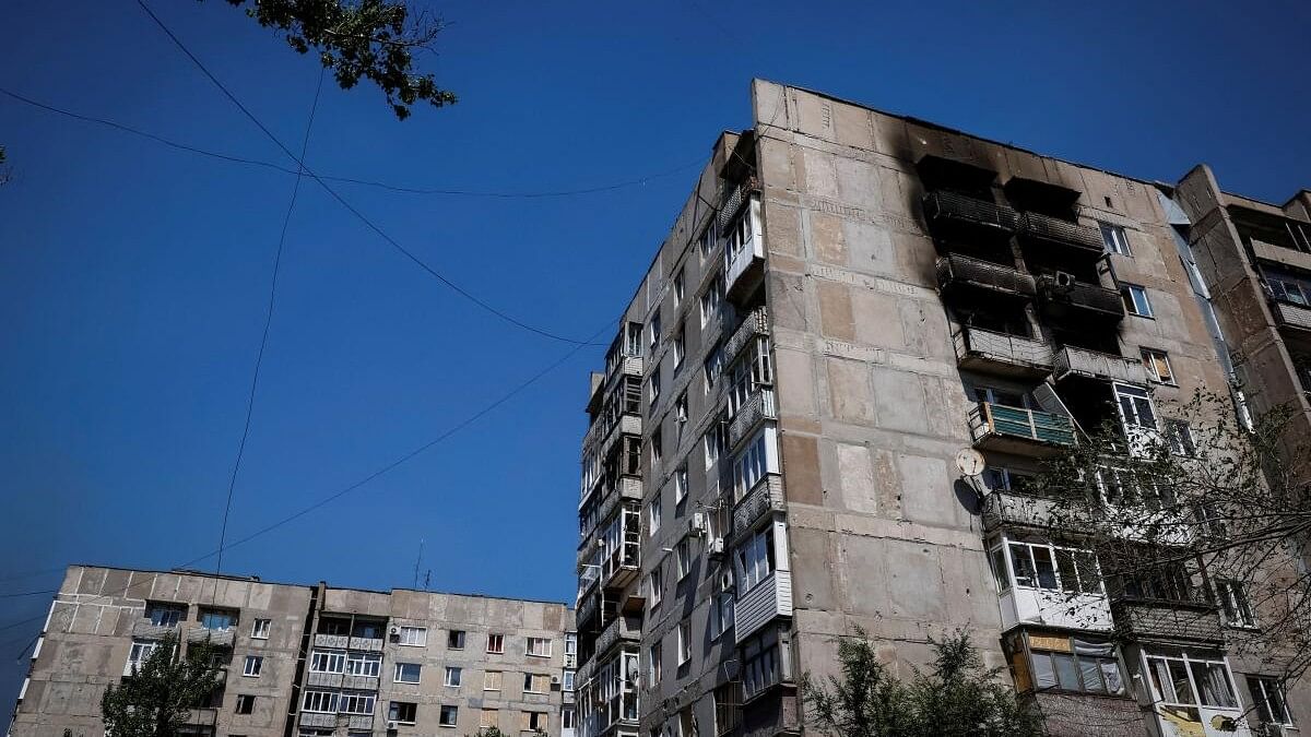 <div class="paragraphs"><p>A view shows damaged residential buildings in the town of Toretsk, amid Russia's attack on Ukraine, near a front line in Donetsk region, Ukraine.</p></div>