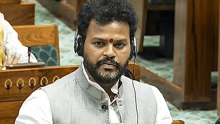 <div class="paragraphs"><p>Union Civil Aviation Minister Ram Mohan Naidu Kinjarapu speaks in the Lok Sabha during the Monsoon session of Parliament.</p></div>