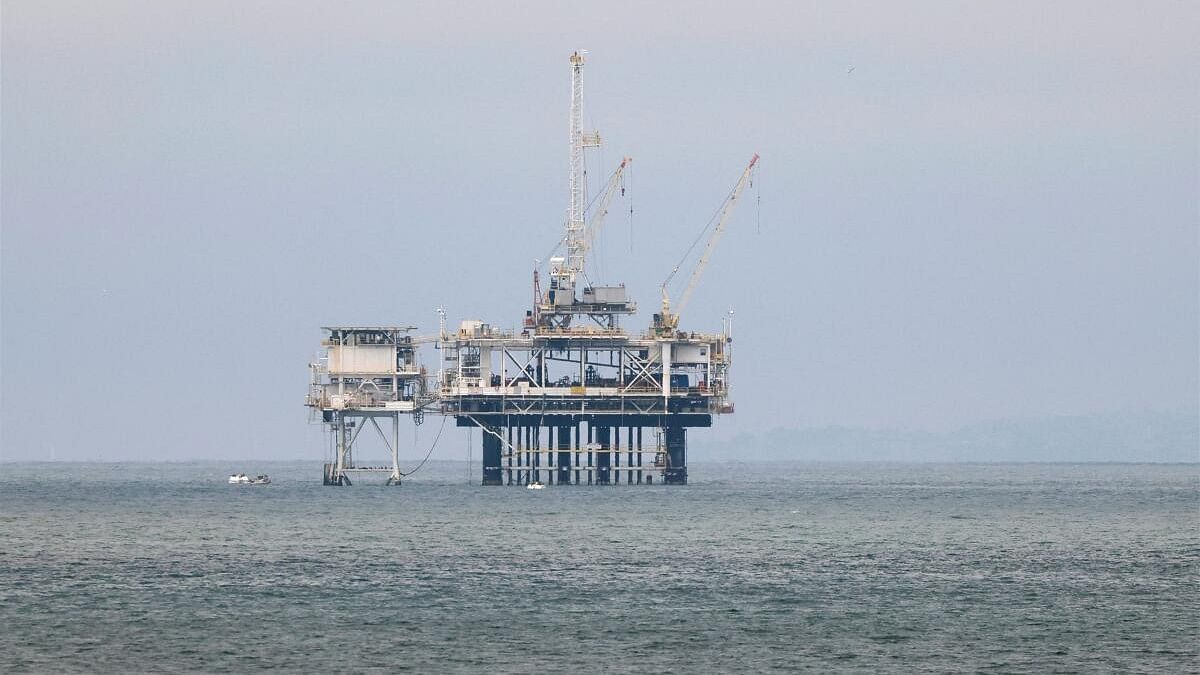 <div class="paragraphs"><p>An offshore oil rig platform is photographed in Huntington Beach, California. (Representative image)</p></div>