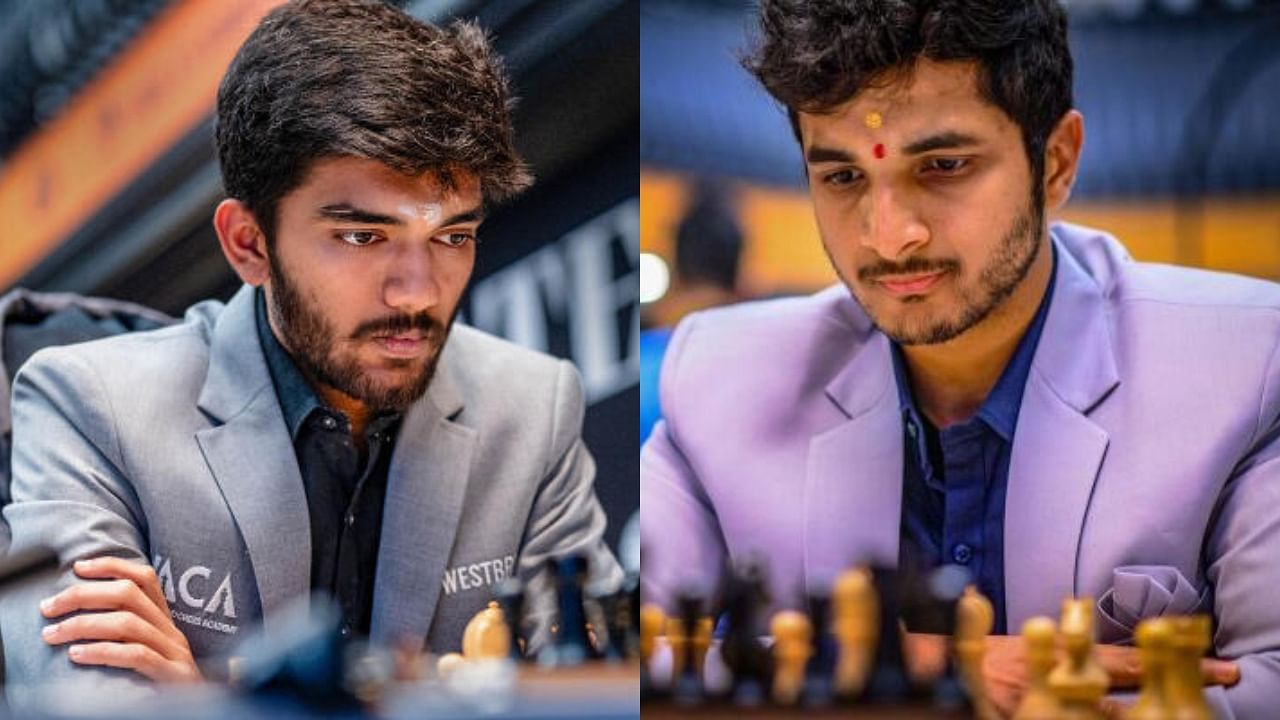 <div class="paragraphs"><p>Indian&nbsp;Grandmasters D Gukesh and&nbsp;Vidit Gujrathi.</p></div>