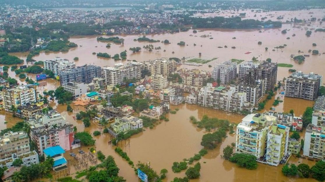 <div class="paragraphs"><p> File photo of flooded area due to overflow of Panchganga river during in Kolhapur. </p></div>