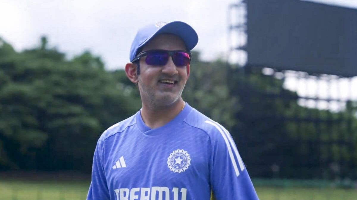 <div class="paragraphs"><p>Indian  cricket team head coach Gautam Gambhir during a training session.</p></div>