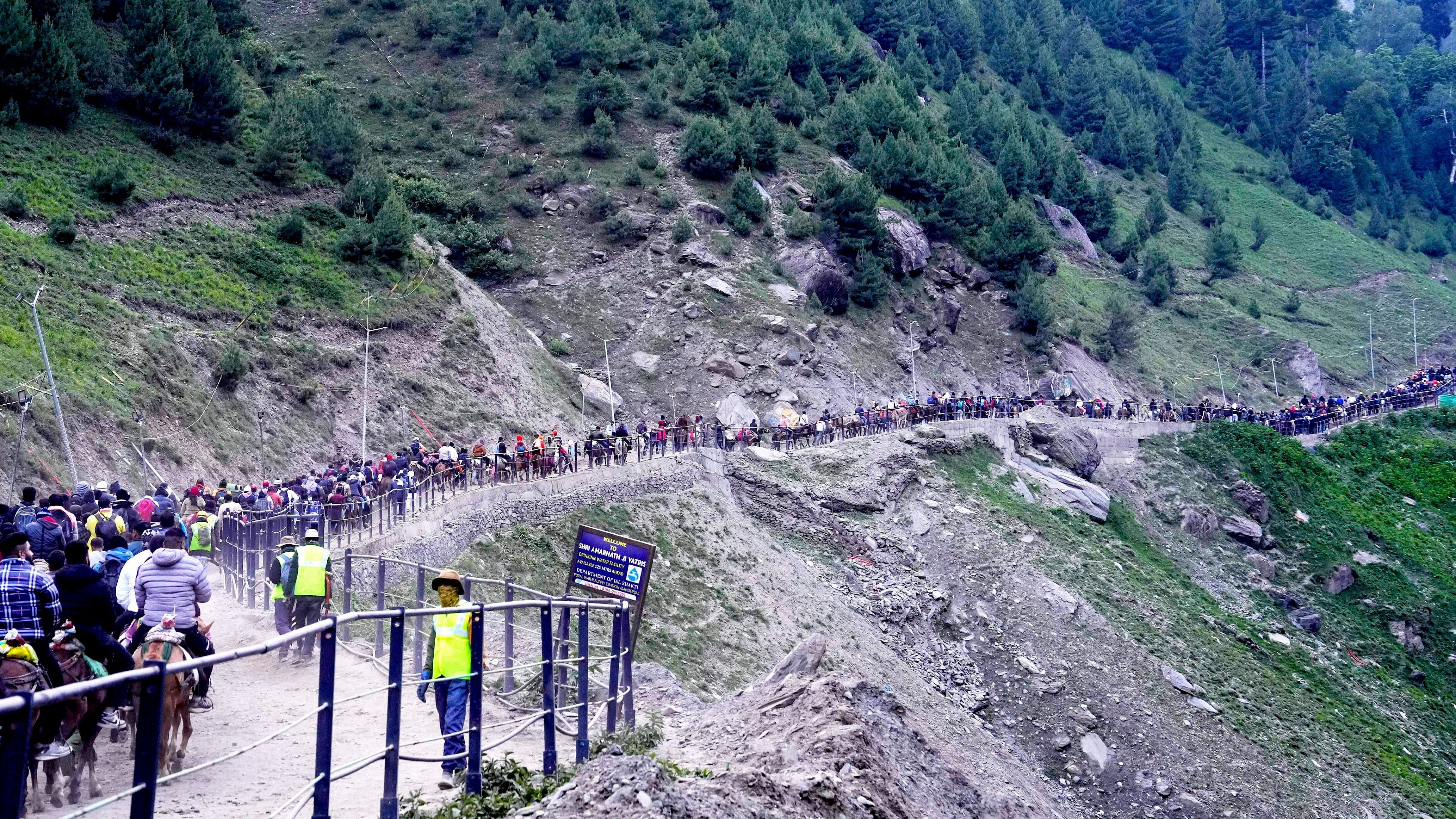 <div class="paragraphs"><p>Pilgrims enroute to the holy cave shrine of Amarnath</p></div>