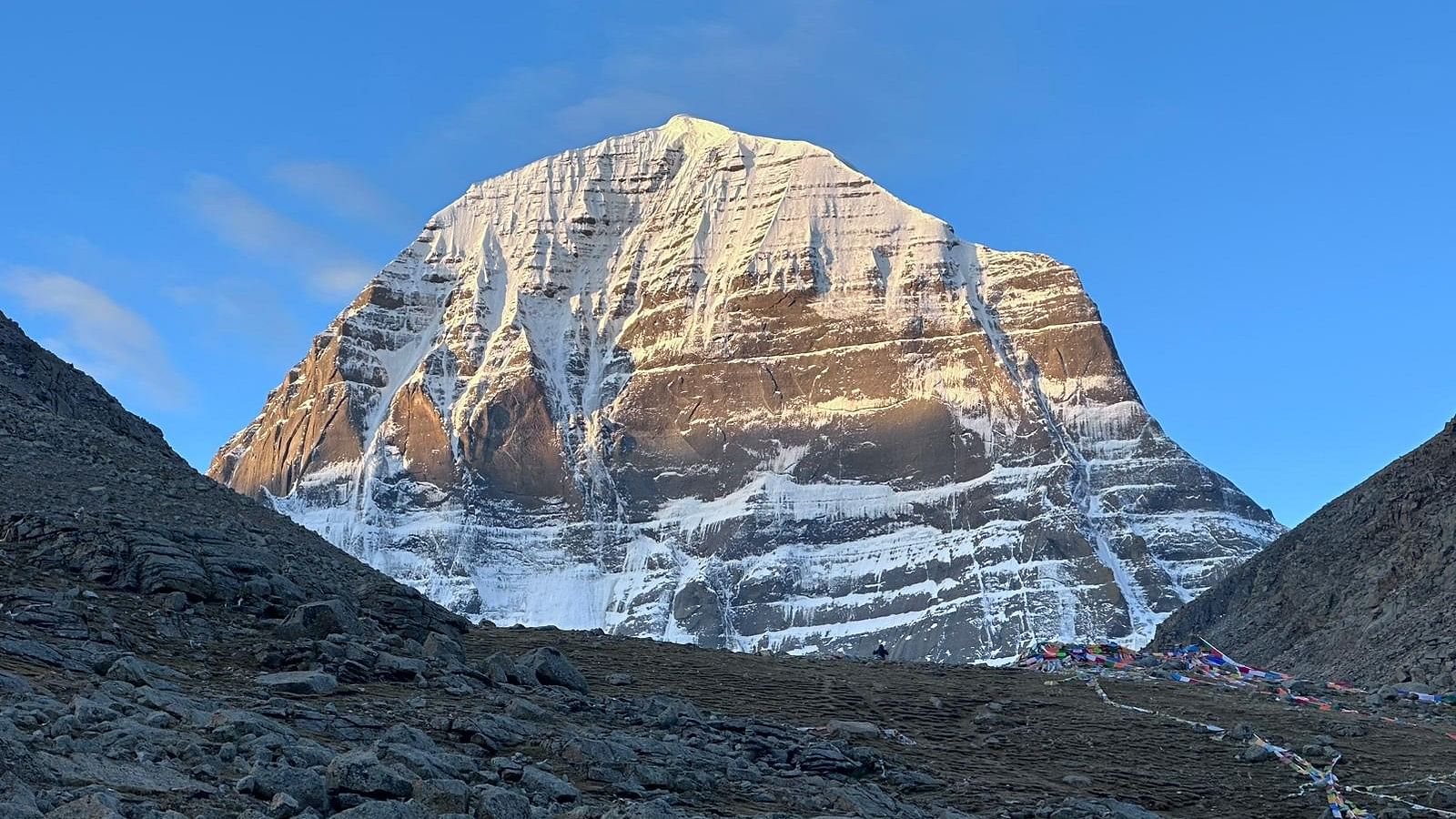 <div class="paragraphs"><p>A picturesque view of the Kailash peak.&nbsp;</p></div>