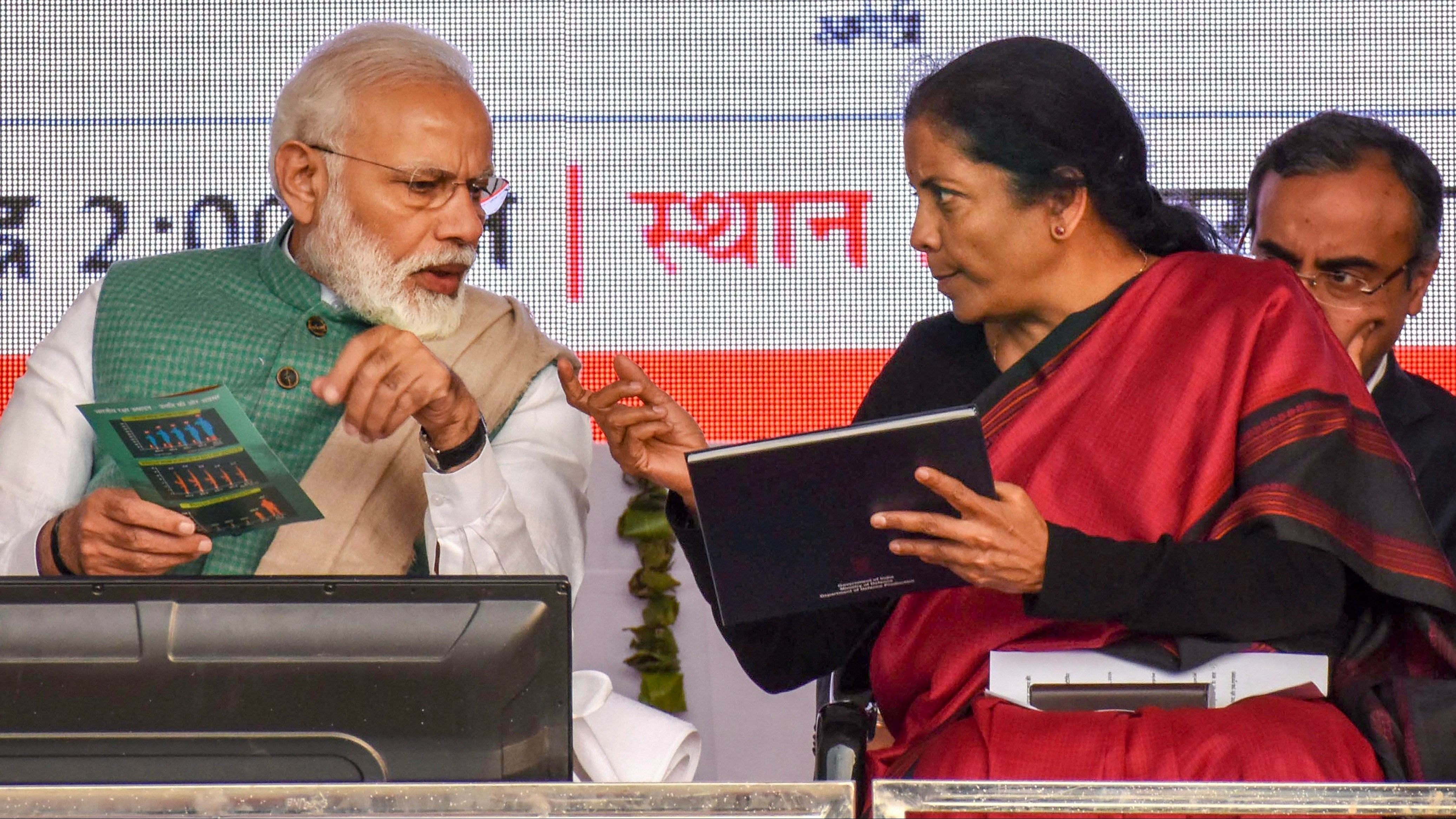 <div class="paragraphs"><p>File photo of&nbsp;Prime Minister Narendra Modi and Finance Minister Nirmala Sitharaman.</p></div>