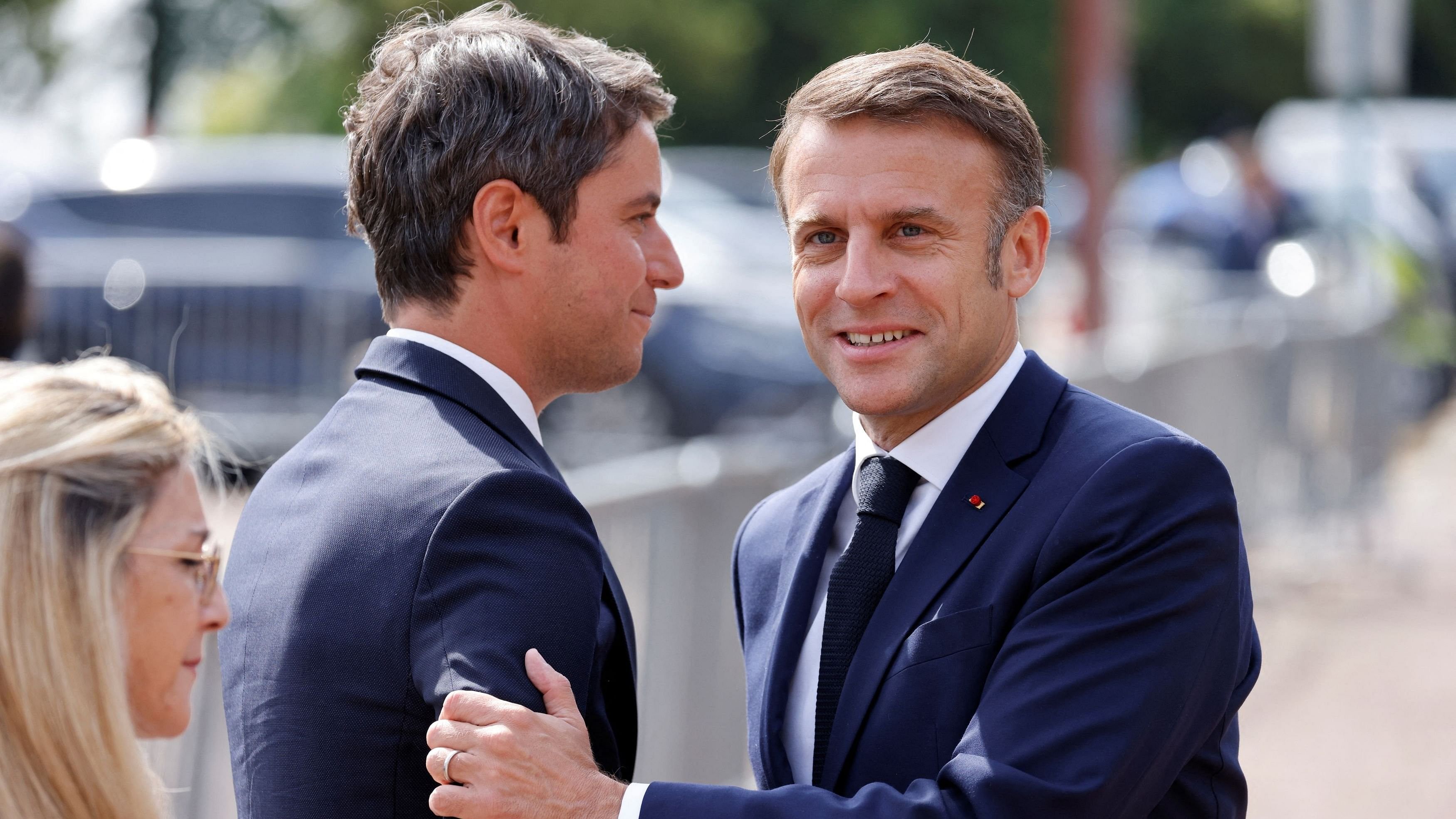 <div class="paragraphs"><p>French President Emmanuel Macron with France's Prime Minister Gabriel Attal.</p></div>