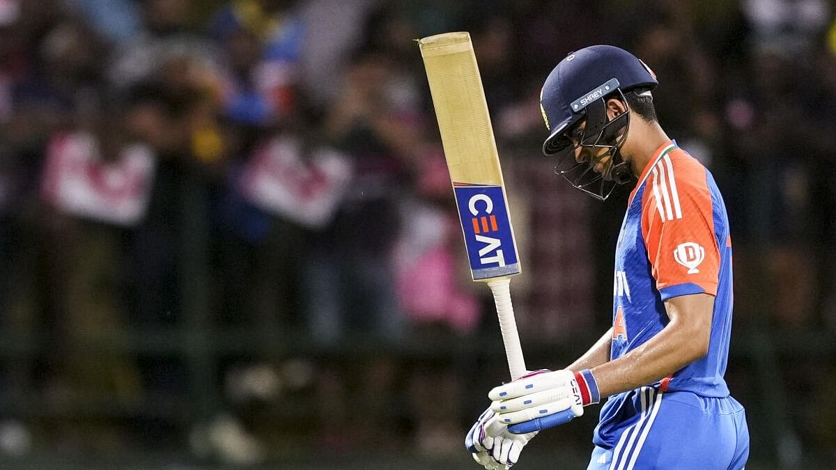 <div class="paragraphs"><p>India's Shubman Gill walks off the ground after his dismissal during the 3rd T20 International cricket match between India and Sri Lanka at the Pallekele International Cricket Stadium, in Pallekele, Tuesday, July 30, 2024.</p></div>