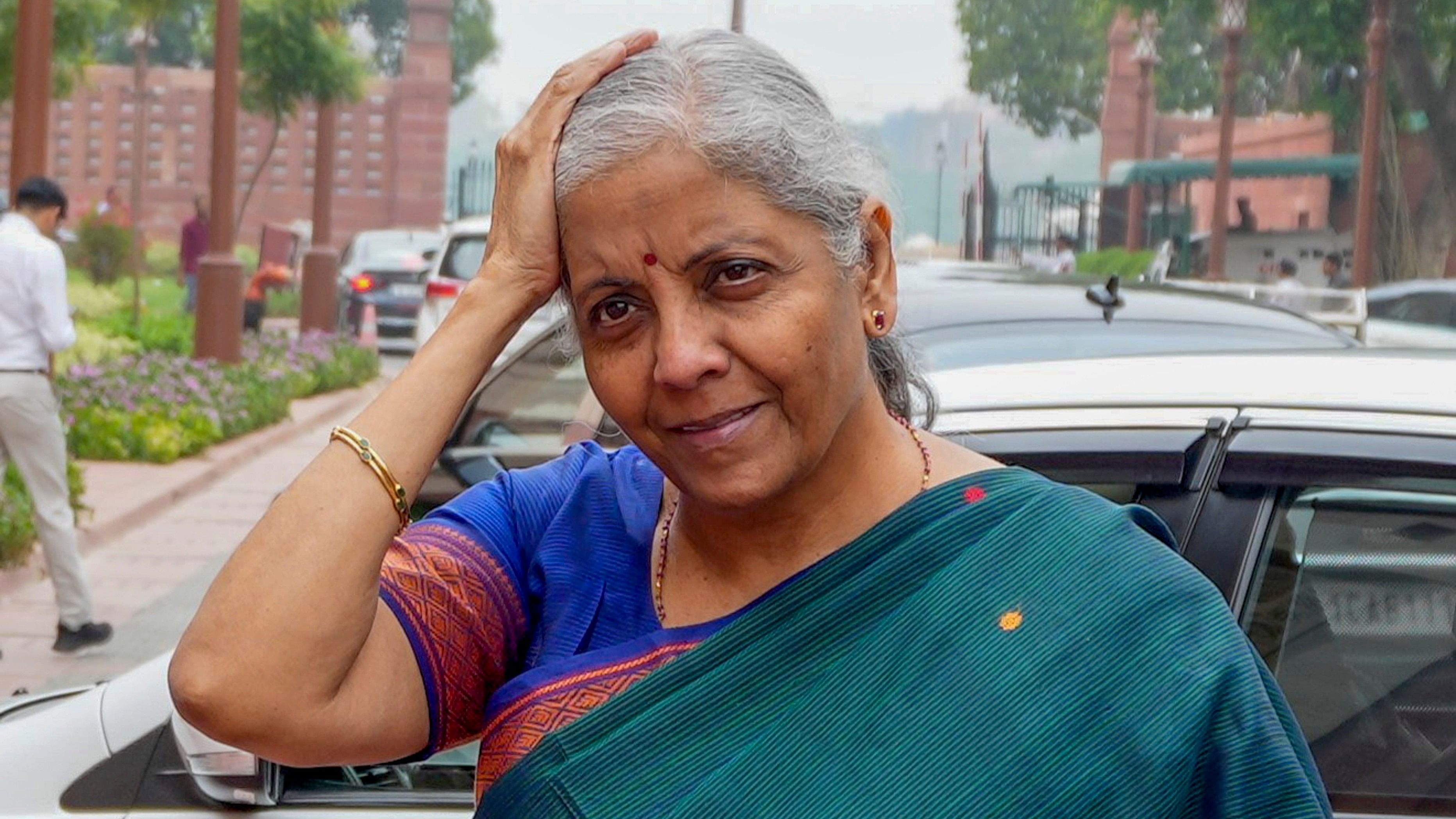 <div class="paragraphs"><p>Union Finance Minister Nirmala Sitharaman during the ongoing Parliament session, in New Delhi, Wednesday.&nbsp;</p></div>