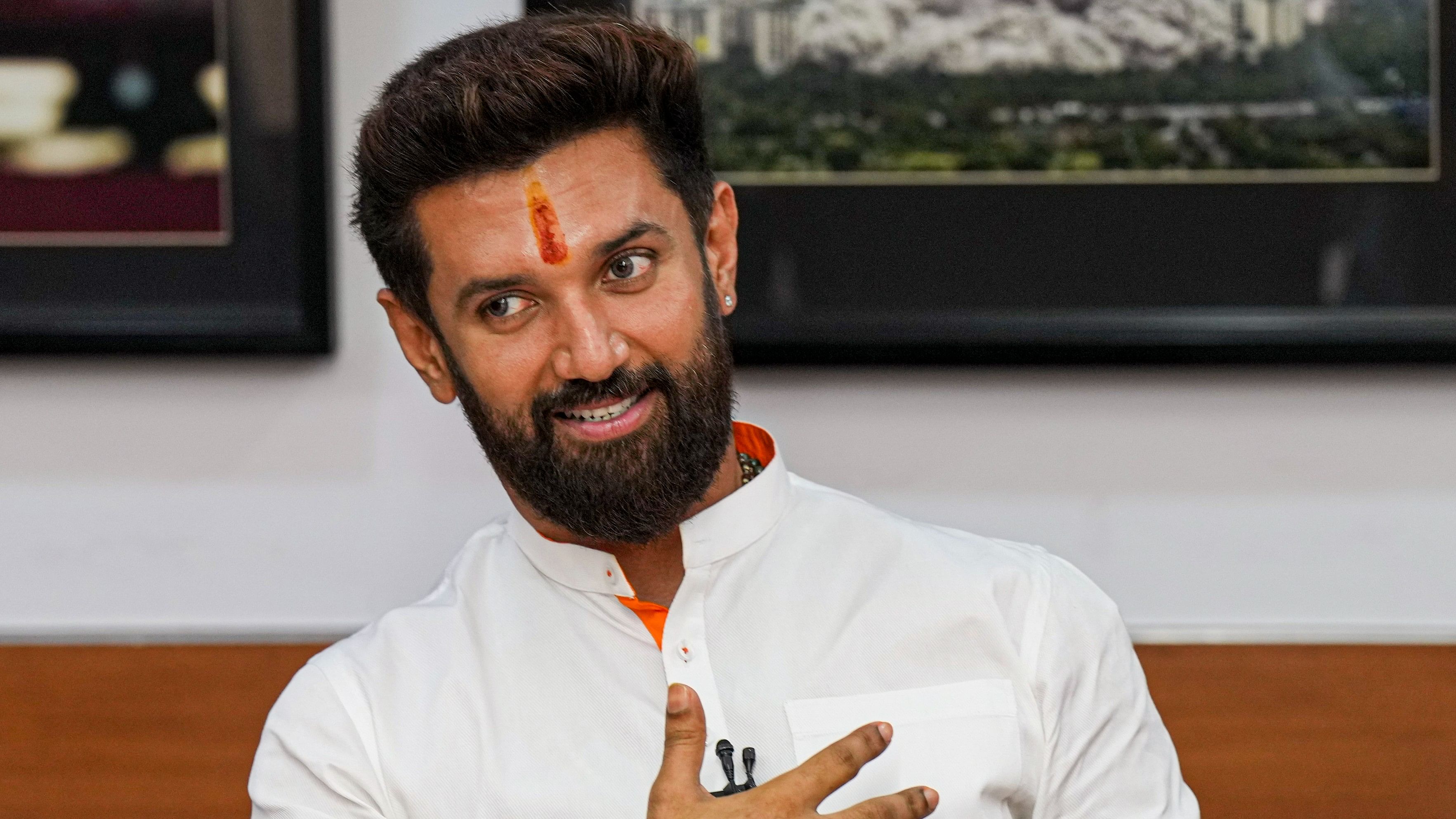 <div class="paragraphs"><p>Union Minister of Food Processing Industries Chirag Paswan during an interview.</p></div>