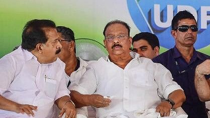 <div class="paragraphs"><p>Kerala Pradesh Congress Committee President K Sudhakaran with Ramesh Chennithala.</p></div>