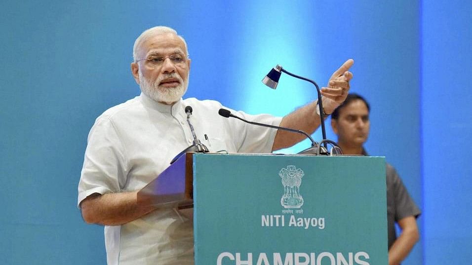 <div class="paragraphs"><p>File photo of PM Modi at an event organised under the umbrella of NITI Aayog in Delhi. (Representative image)&nbsp;</p></div>