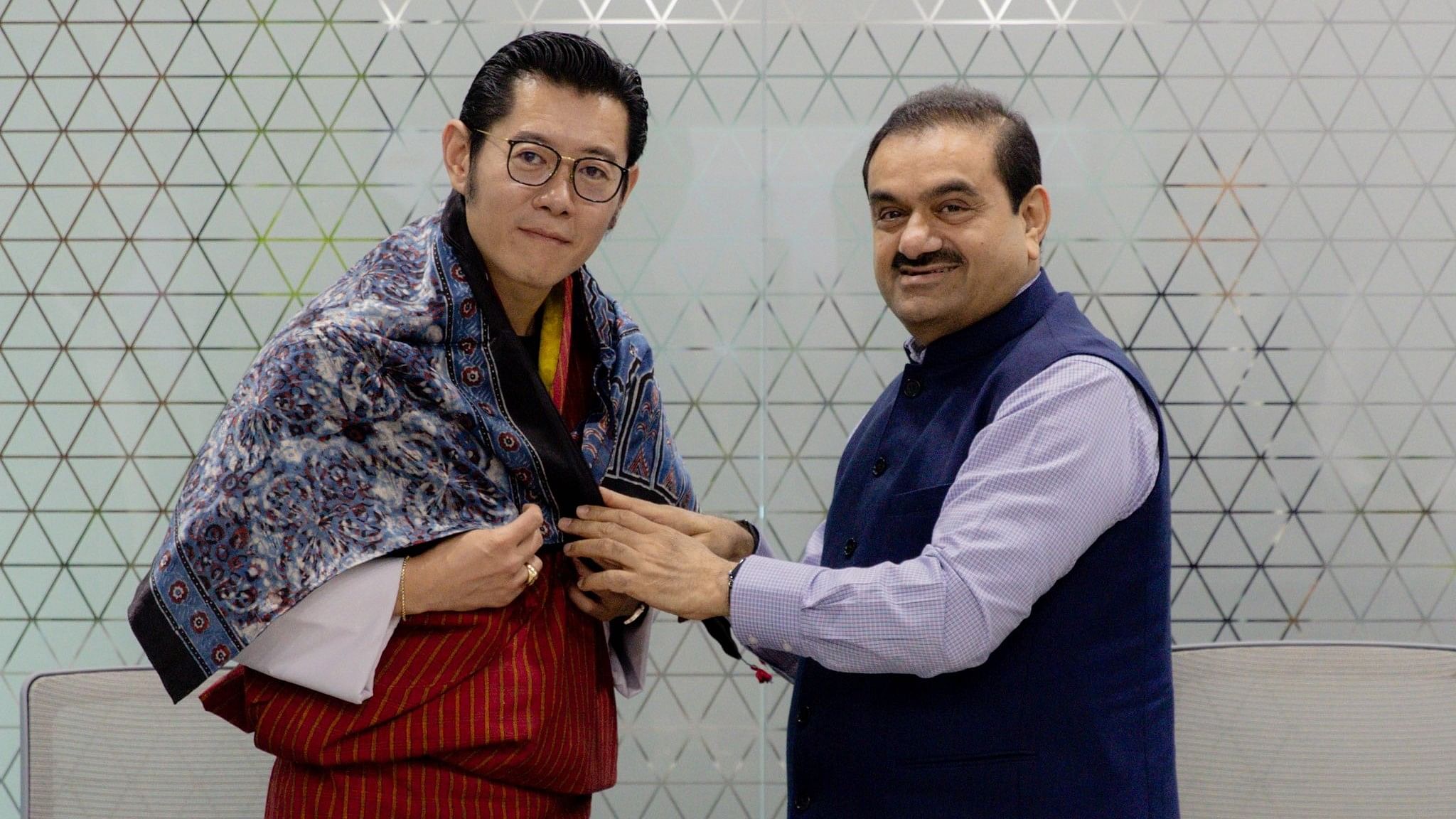 <div class="paragraphs"><p>King of Bhutan and Gautam Adani.</p></div>