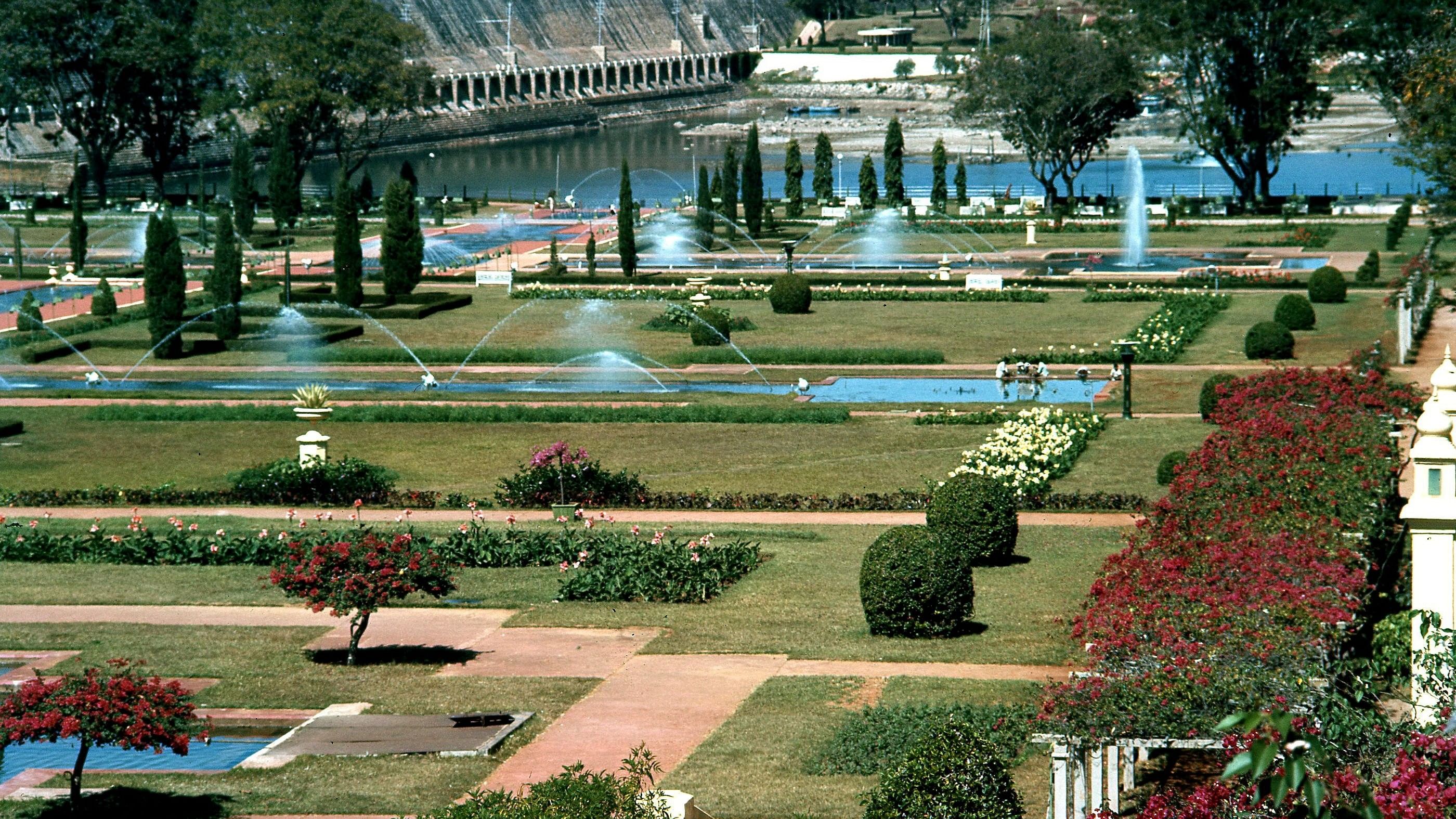 Brindavan Gardens at KRS near Mysuru.