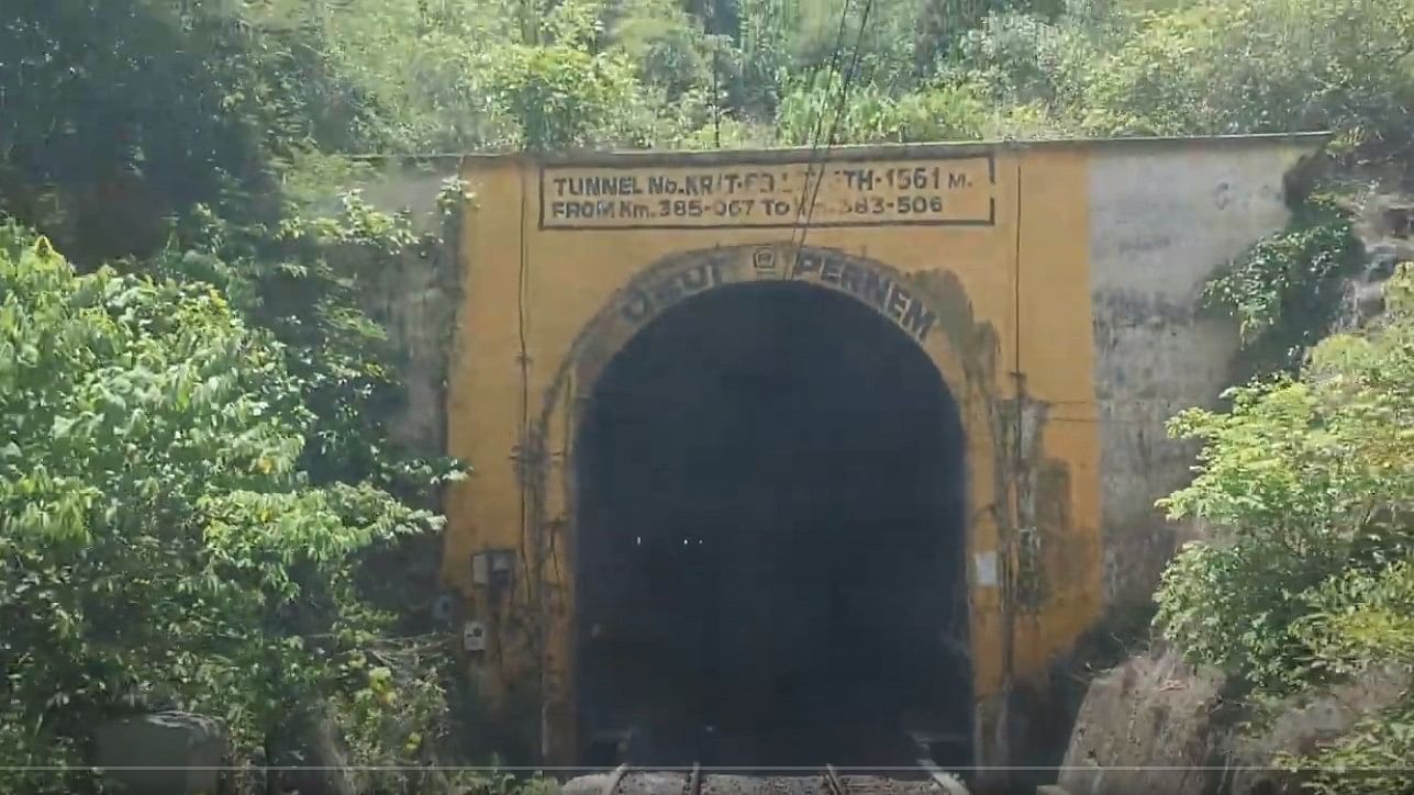 <div class="paragraphs"><p>Screengrab of video showing the Pernem tunnel</p></div>