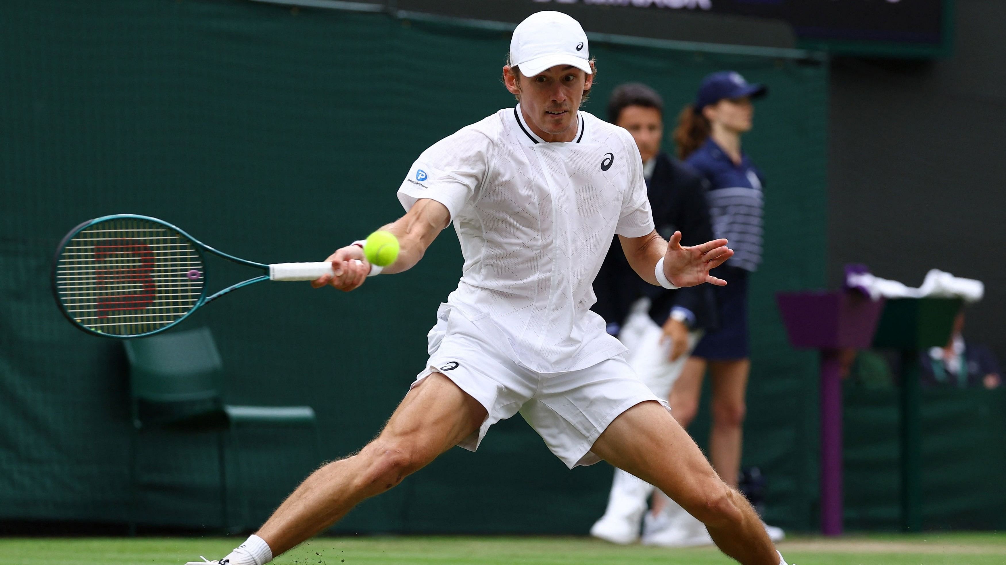 <div class="paragraphs"><p>Australia's Alex De Minaur in action during his fourth round match against France's Arthur Fils.</p></div>