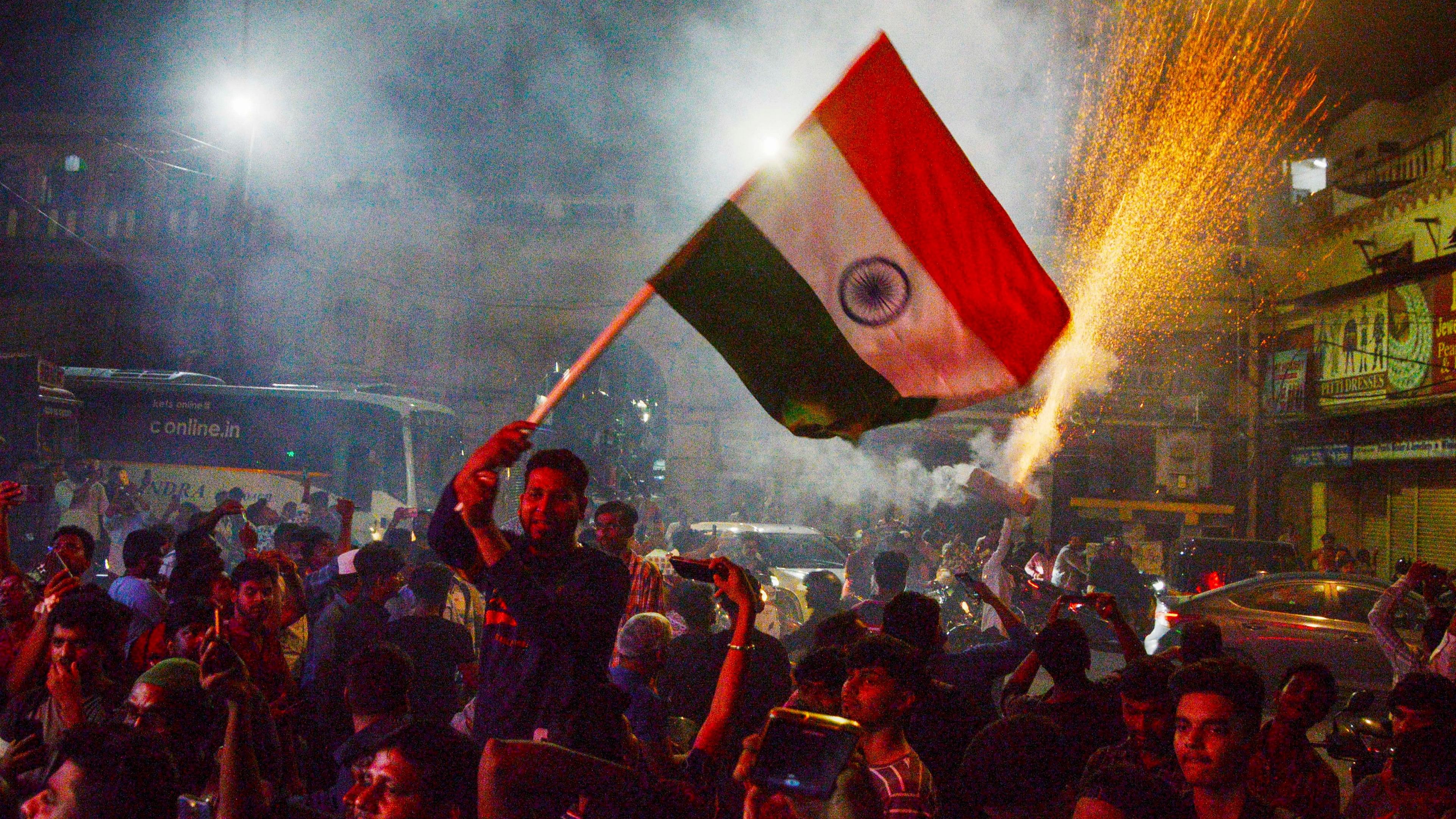 <div class="paragraphs"><p>People celebrate India’s victory in the T20 World Cup final.</p></div>