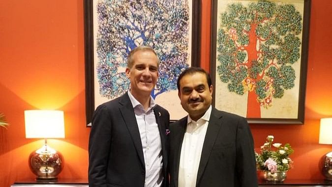 <div class="paragraphs"><p>US Ambassador to India Eric Garcetti with Gautam Adani</p></div>