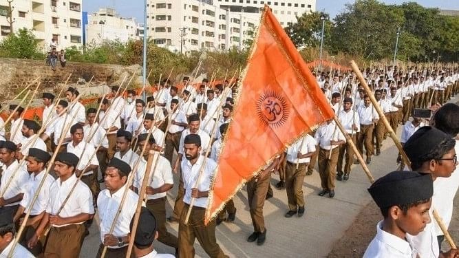 <div class="paragraphs"><p>Representational photo showing RSS flag. </p></div>