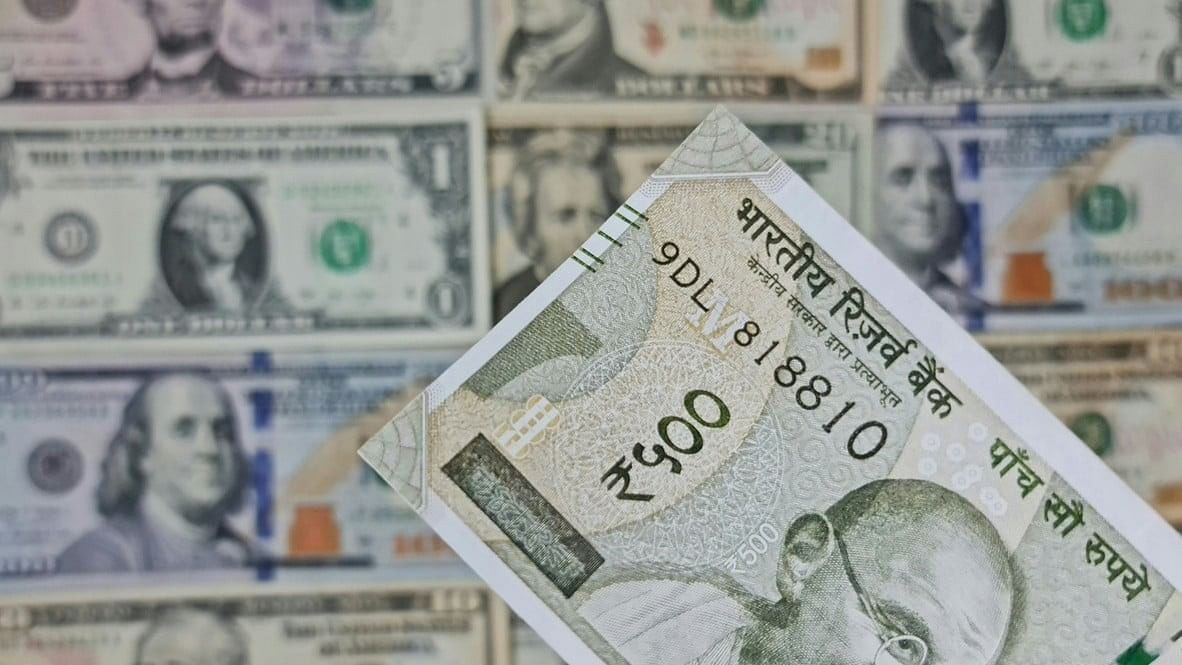 <div class="paragraphs"><p>Representative image of Indian Rupee and US dollar.</p></div>