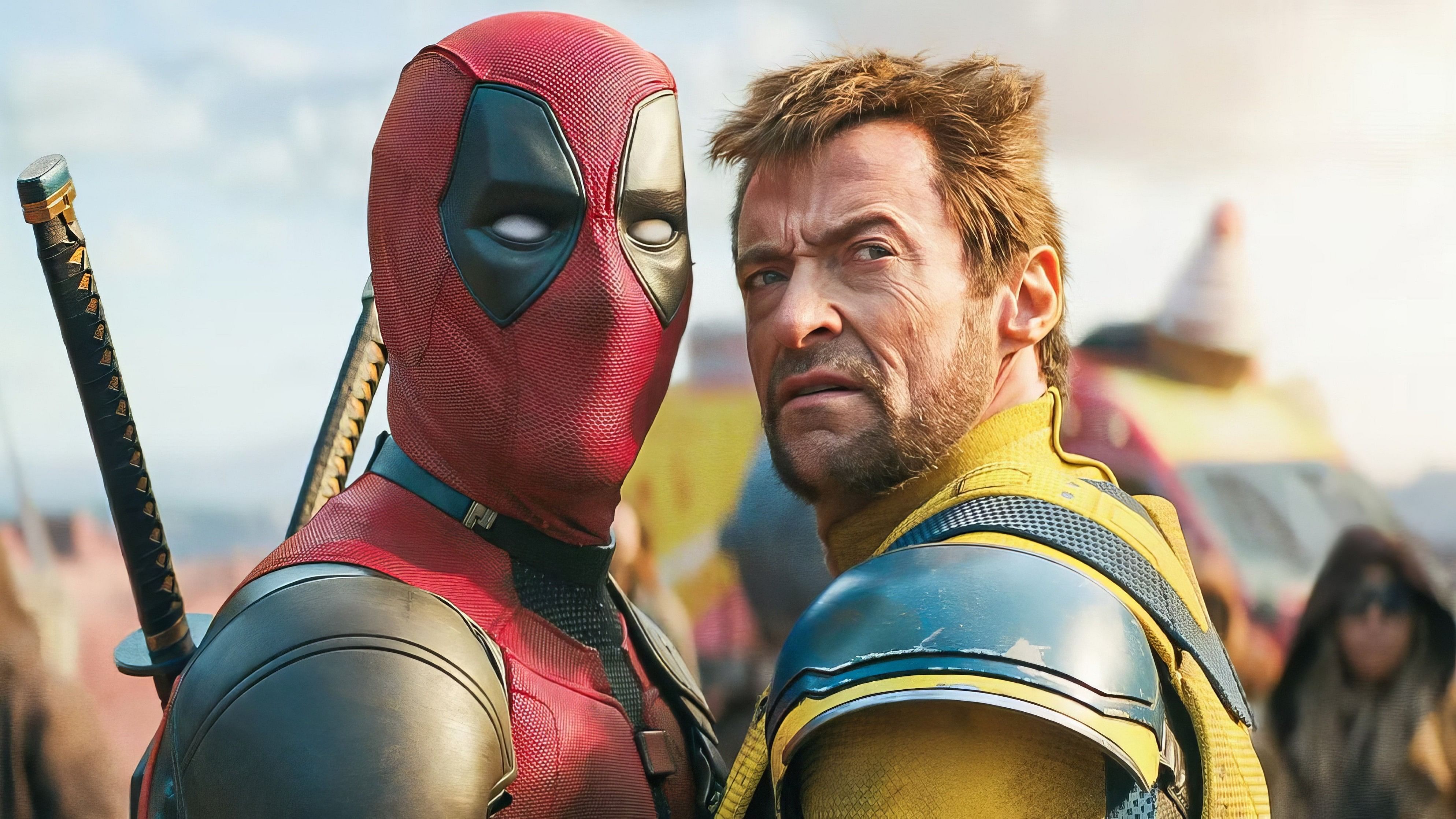 Ryan Reynolds and Hugh Jackman in Deadpool &amp; Wolverine.