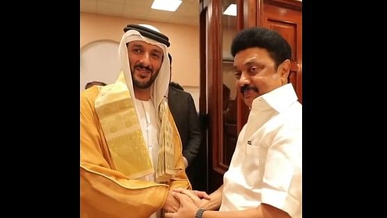 <div class="paragraphs"><p>M K Stalin met with United Arab Emirates Minister for Economy Abdulla bin Touq Al Marri</p></div>