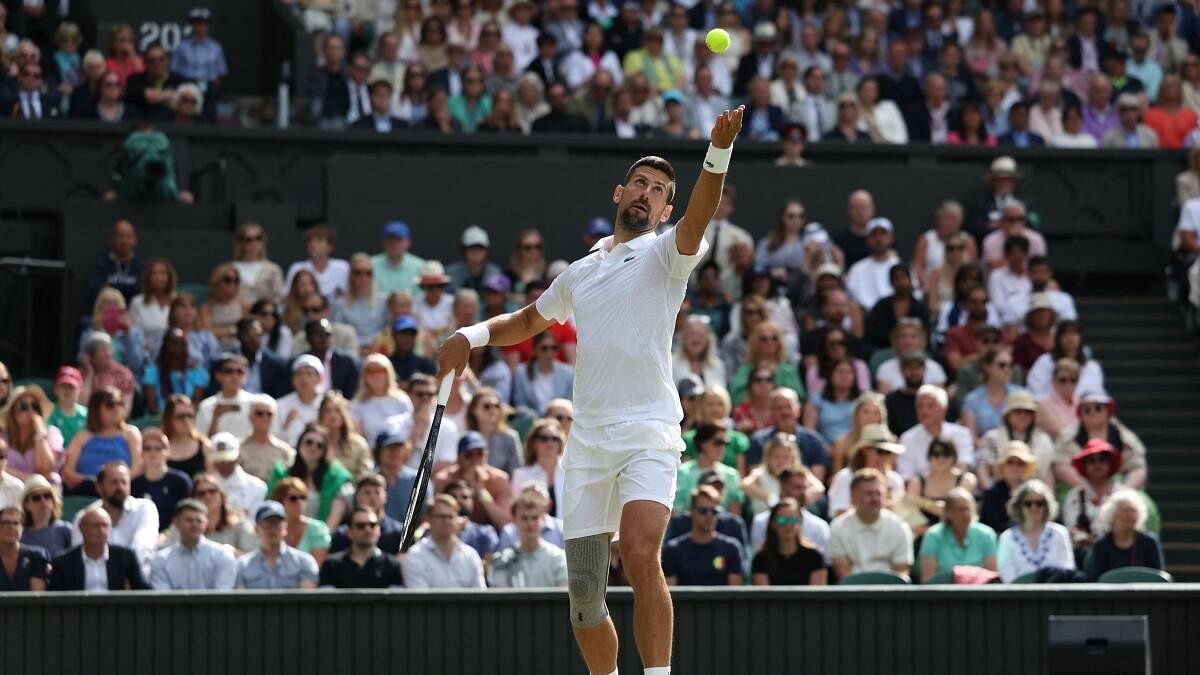 <div class="paragraphs"><p>Serbia's Novak Djokovic in action during his second round match against Britain's Jacob Fearnley.</p></div>