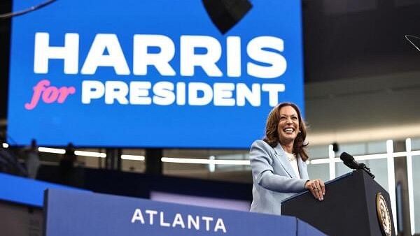 <div class="paragraphs"><p>Democratic presidential candidate and U.S. Vice President Kamala Harris speaks at a presidential election campaign event in Atlanta, Georgia, U.S. July 30, 2024.</p></div>