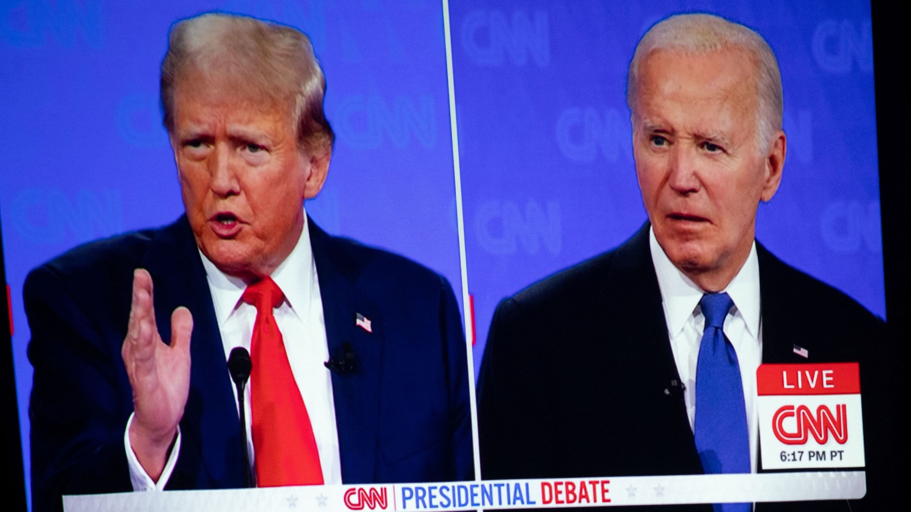 <div class="paragraphs"><p>US President Joe Biden and former US President and Republican presidential candidate Donald Trump.</p></div>