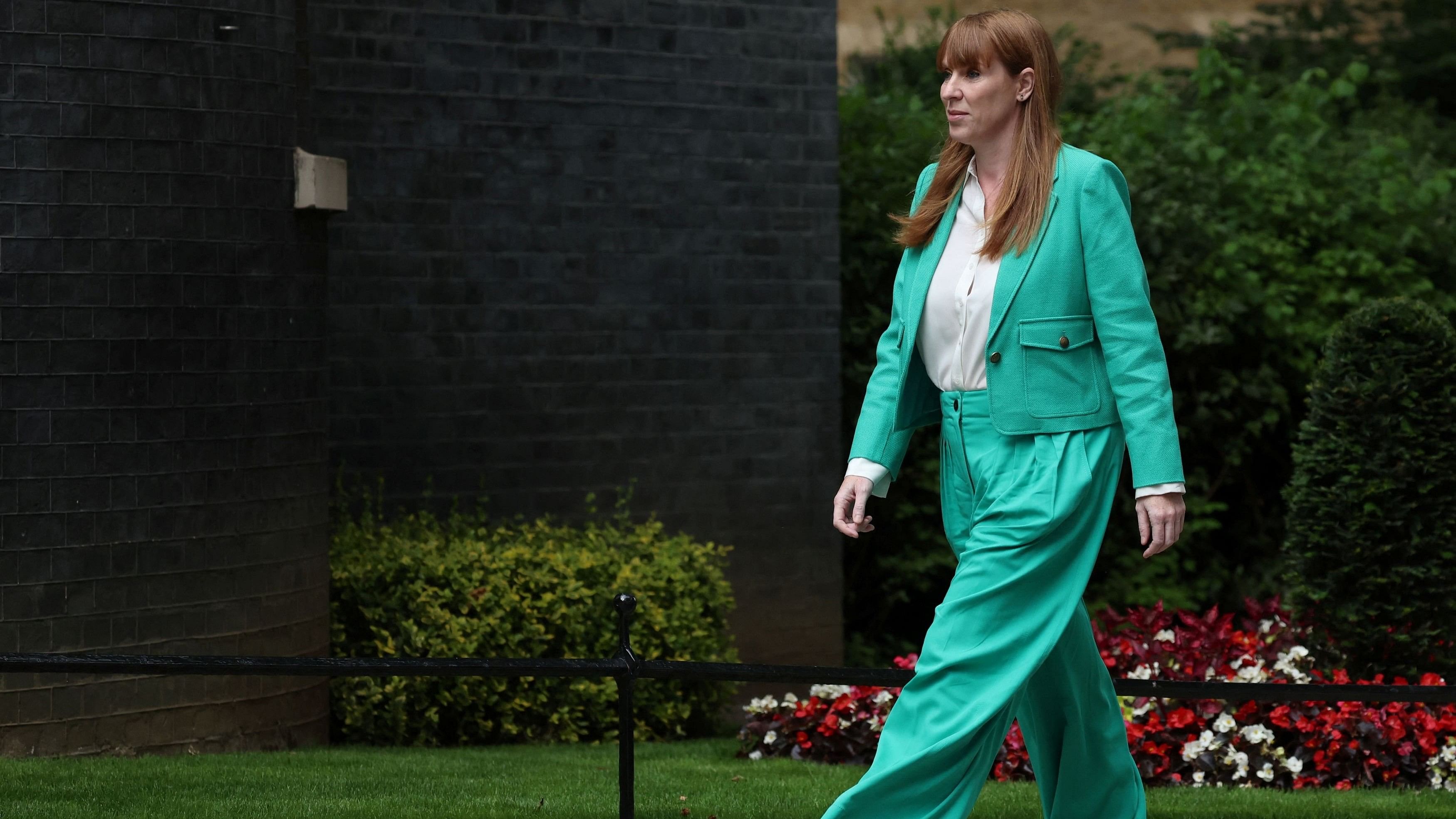 <div class="paragraphs"><p>Angela Rayner arrives at 10 Downing Street, following the results of the election, in London, Britain, July 5, 2024. </p></div>