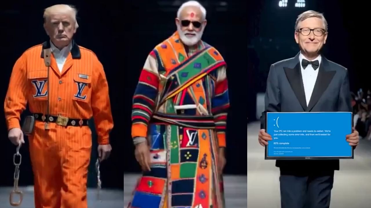 <div class="paragraphs"><p>(L-R) AI imaginations of Donald Trump, Narendra Modi, Bill Gates in a video shared by Elon Musk</p></div>