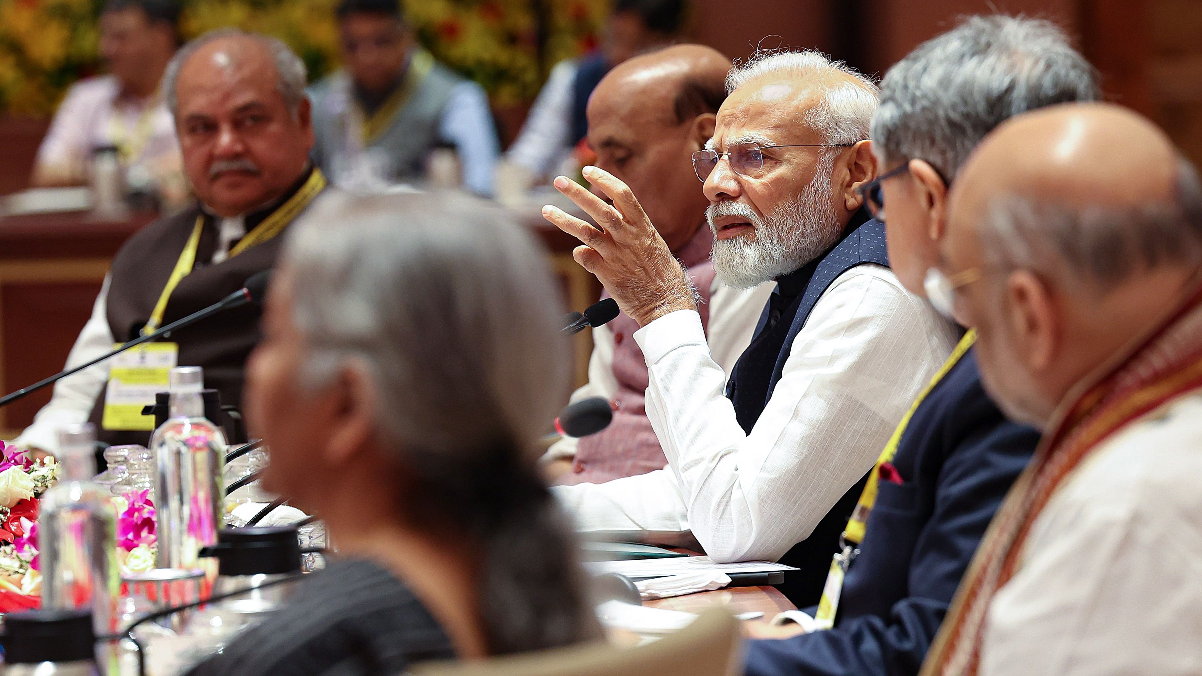 <div class="paragraphs"><p>Prime Minister Narendra Modi during the 8th Governing Council meeting of Niti Aayog</p></div>