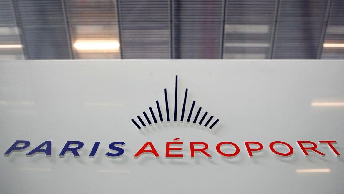 <div class="paragraphs"><p> The logo of Groupe ADP (Aeroports de Paris) is seen inside the Terminal 3 at Orly Airport, near Paris, France.</p></div>