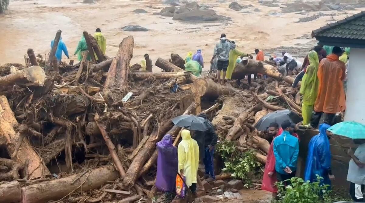 <div class="paragraphs"><p>Rescue operation underway after landslides in the hilly areas near Meppadi, in Wayanad district, Kerala, Tuesday, July 30, 2024.</p></div>