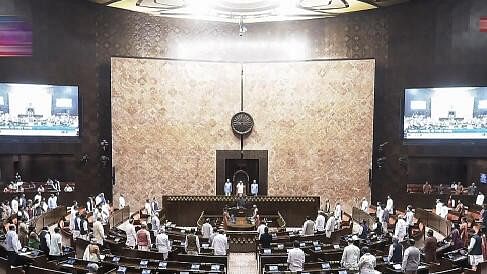 <div class="paragraphs"><p>Rajya Sabha Chairman Jagdeep Dhankhar and other members during an obituary reference in the House during the Monsoon session of Parliament, in New Delhi, Monday, July 29, 2024.</p></div>