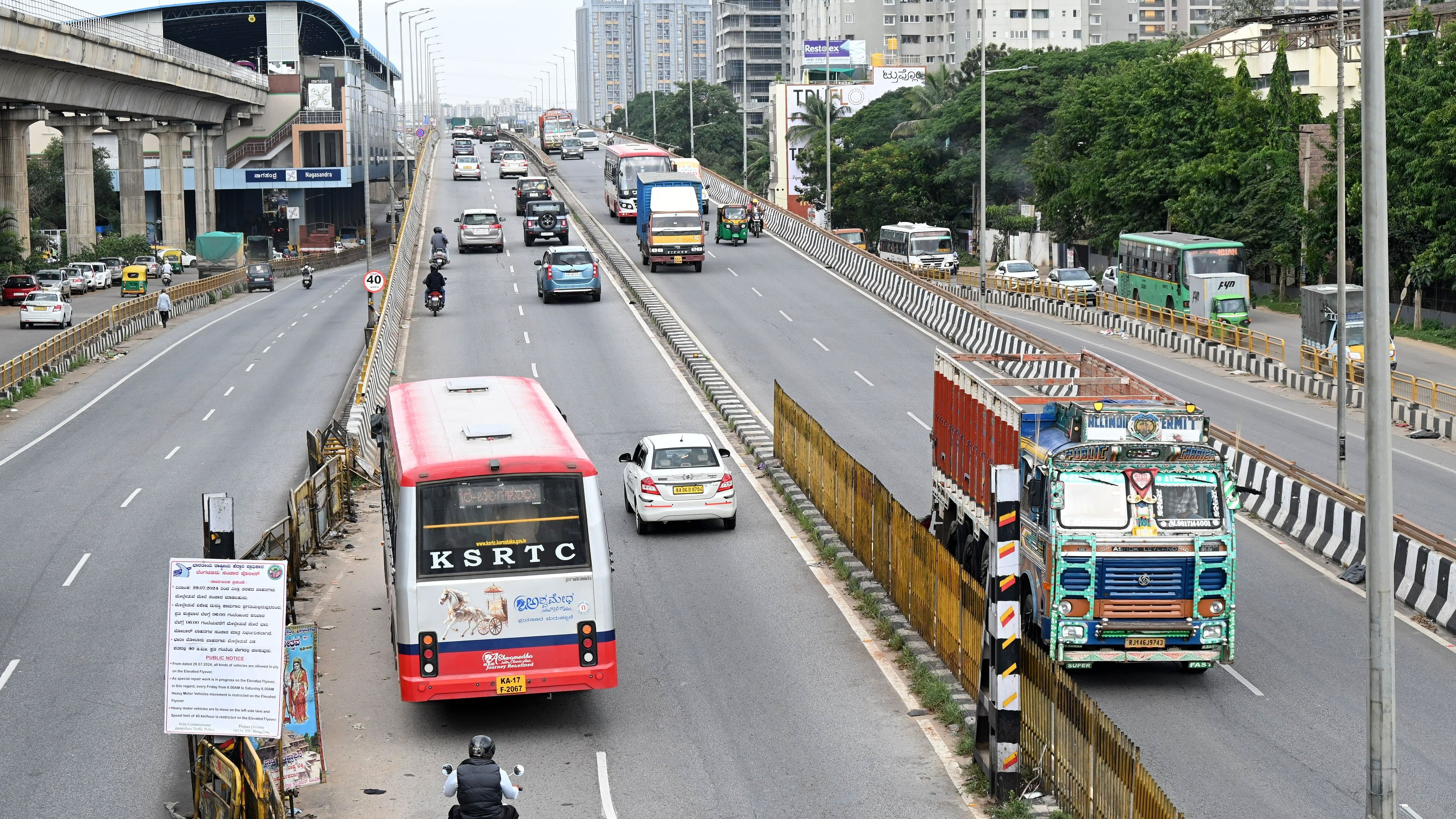 <div class="paragraphs"><p>The reopening of the flyover has eased the notorious traffic congestion on the arterial Tumakuru Road. </p></div>