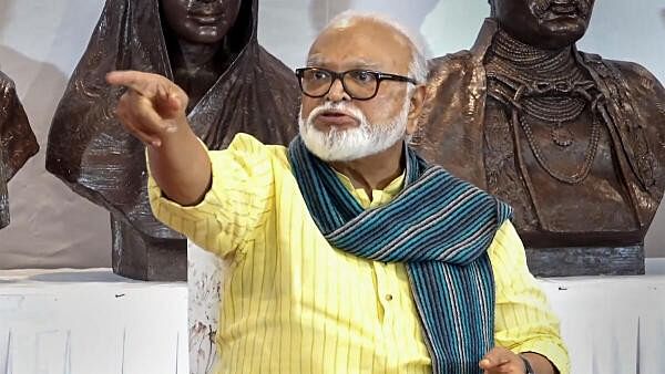 <div class="paragraphs"><p>Chhagan Bhujbal addresses a press conference in Mumbai, Thursday, July 6, 2023.</p></div>