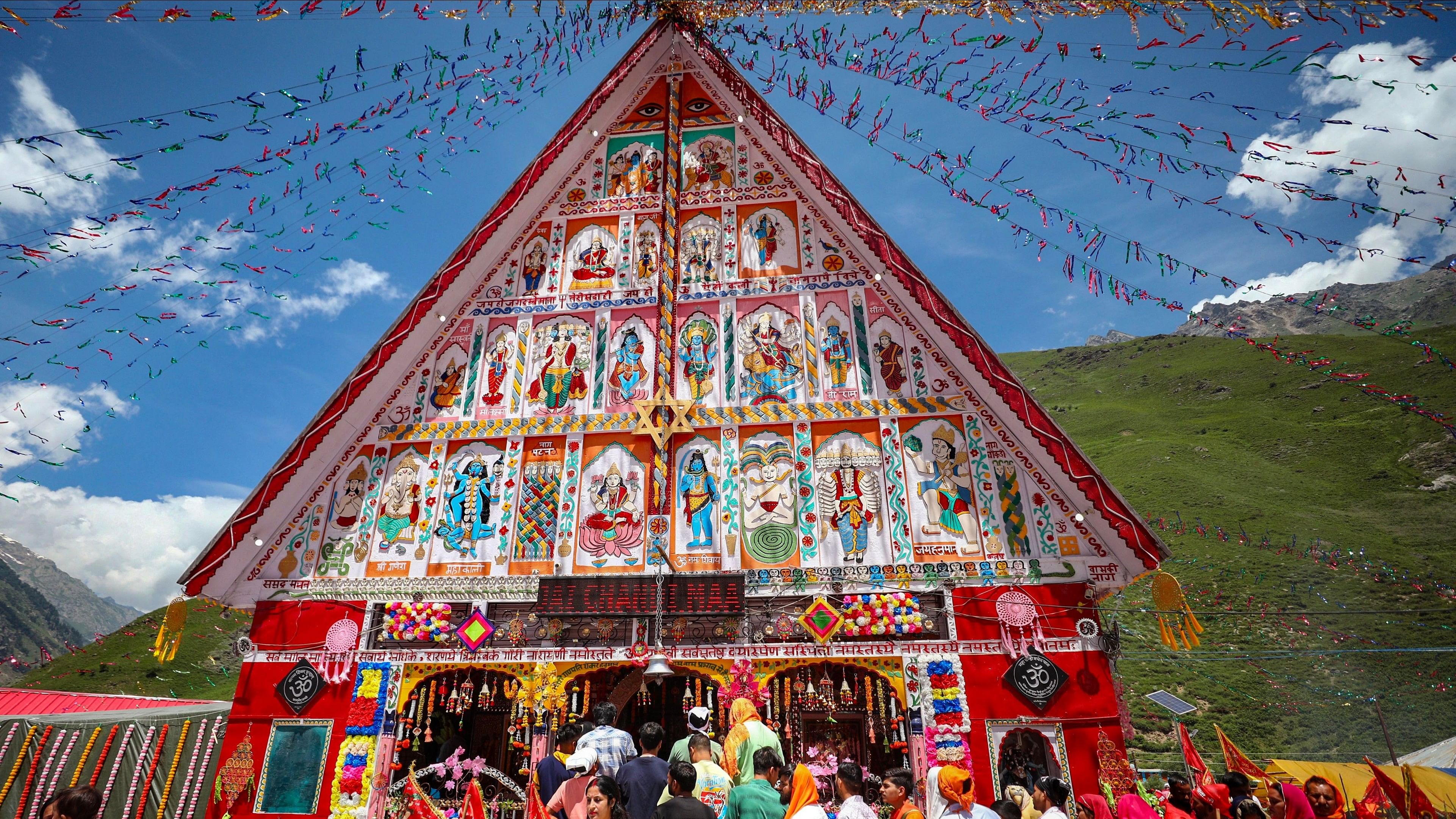 <div class="paragraphs"><p>File photo of devotees at Mata Chandi temple at Machail in Kishtwar district.</p></div>