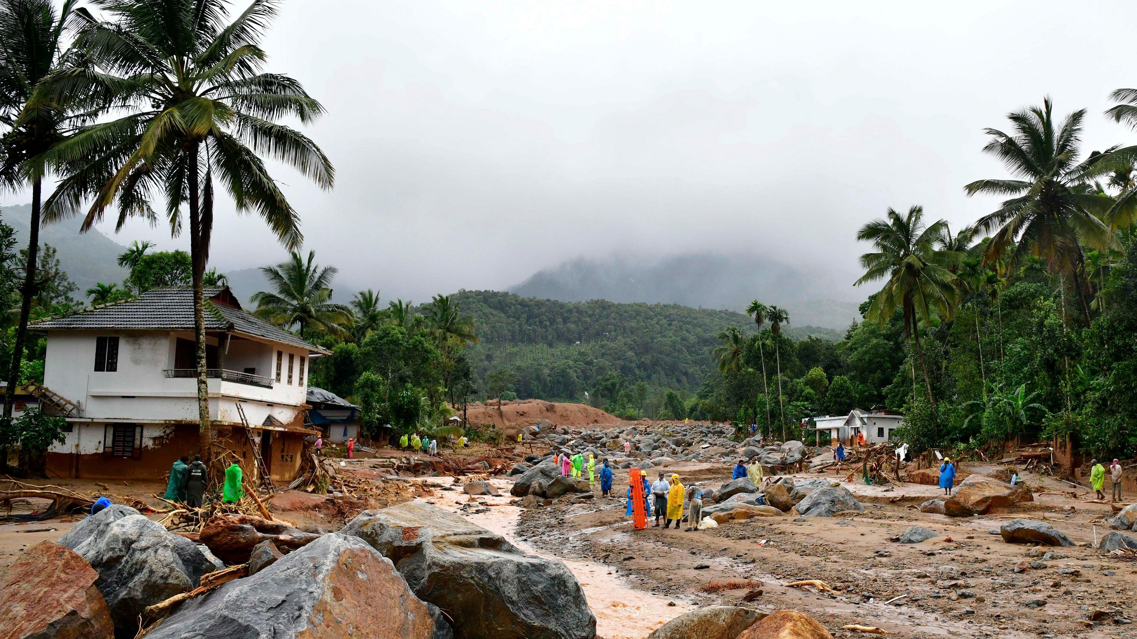 <div class="paragraphs"><p>Rescue operations following landslides in Mylambadi, Wayanad district, Kerala.</p></div>