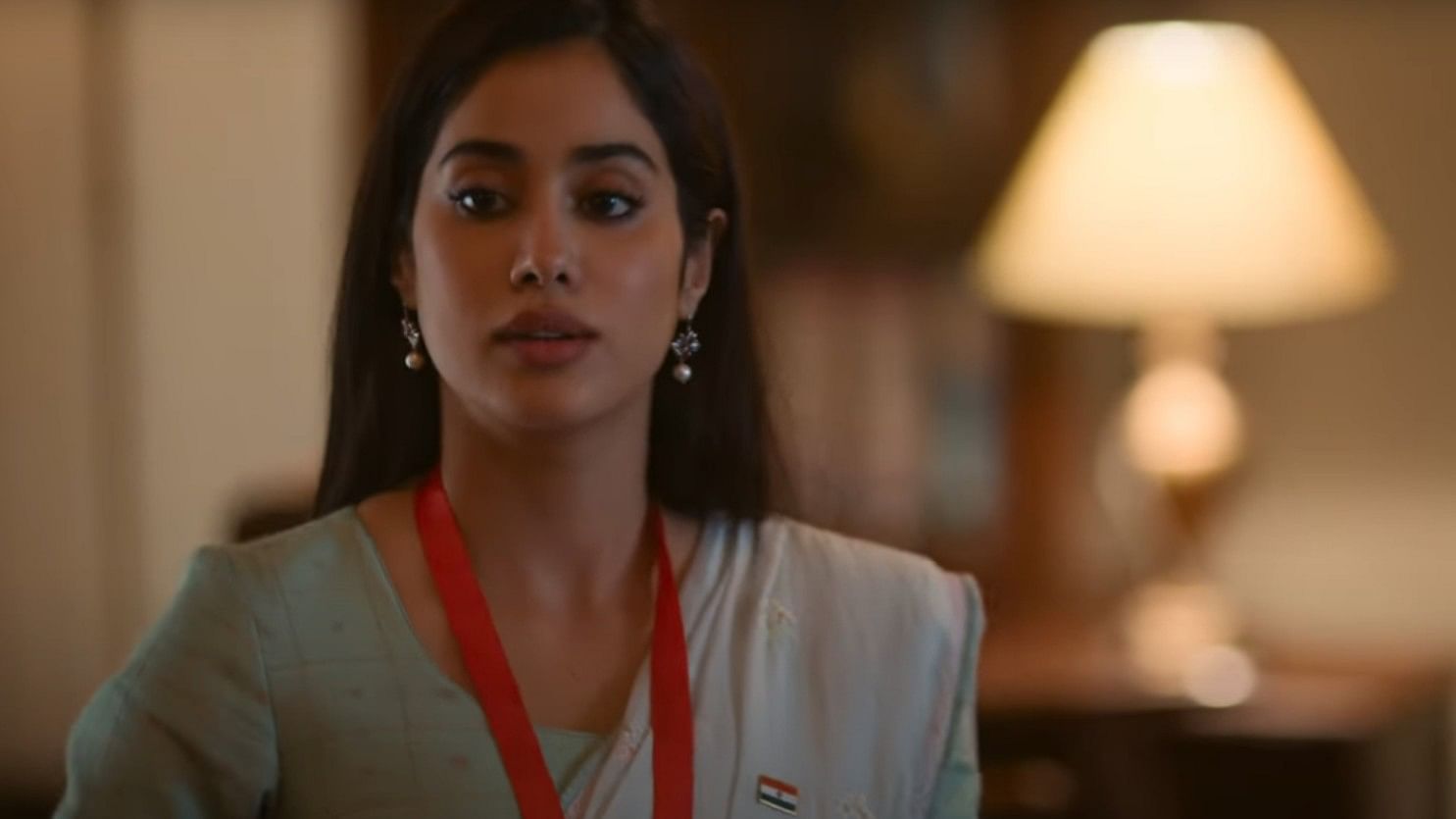 <div class="paragraphs"><p>Jahnvi Kapoor is seen in this screenshot from the trailer of 'Ulajh'</p></div>