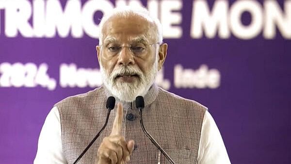 <div class="paragraphs"><p>Prime Minister Narendra Modi addresses during the inauguration of the 46th Session of World Heritage Committee at Bharat Mandapam in New Delhi on Sunday, July 21, 2024. </p></div>