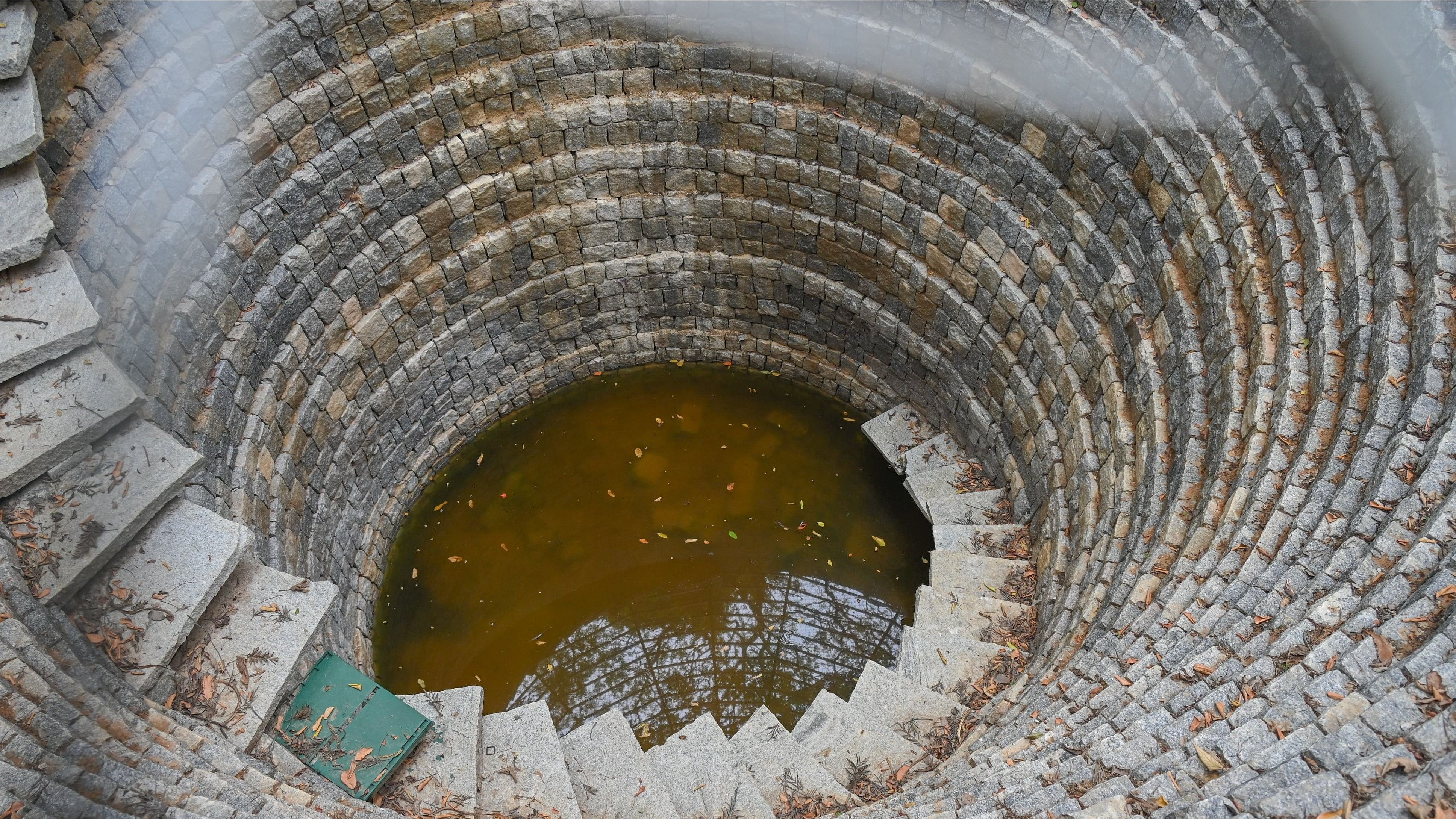 <div class="paragraphs"><p>A rainwater harvesting open well at the Lalbagh botanical garden. </p></div>