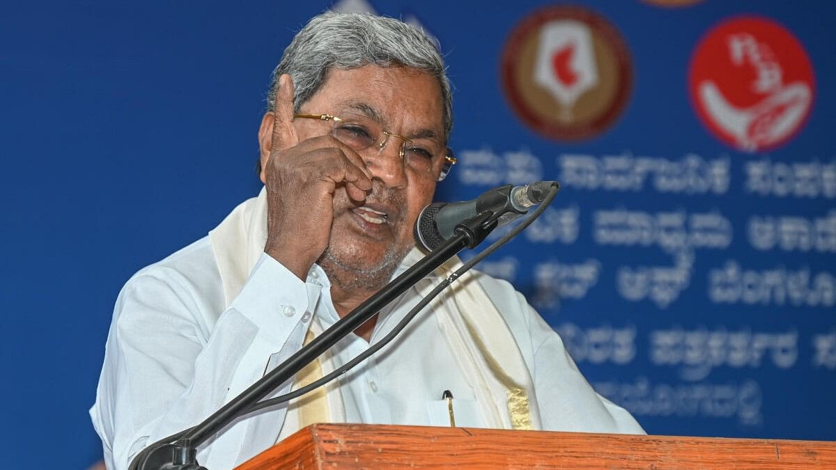<div class="paragraphs"><p>Karnataka CM Siddaramaiah speaks after inaugurating&nbsp;a seminar on 'Media: Social Network' as part of 'Press Day 2024'</p></div>