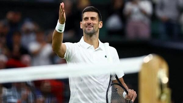 <div class="paragraphs"><p>Serbia's Novak Djokovic celebrates winning his third round Wimbledon match against Australia's Alexei Popyrin.</p></div>