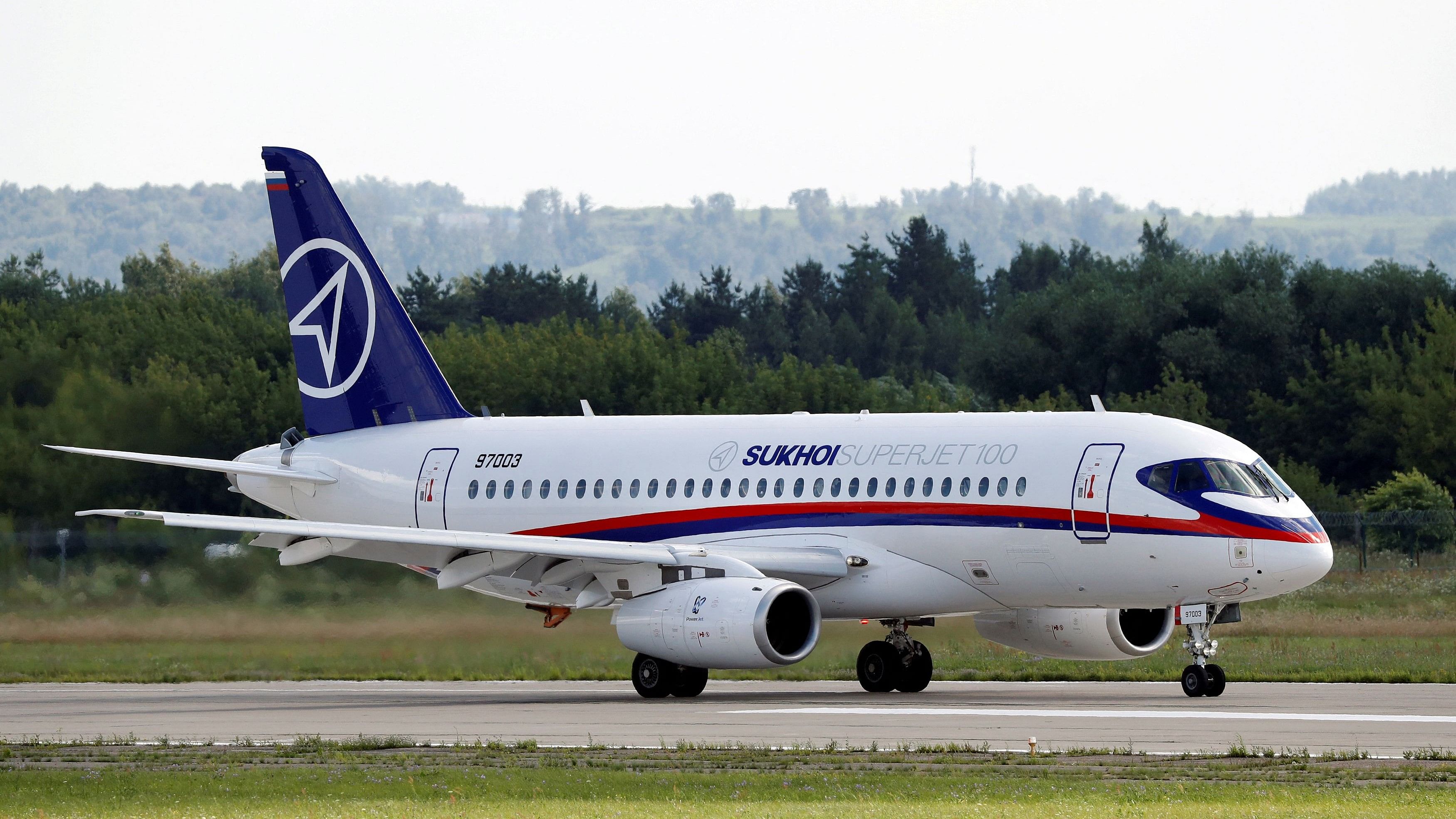 <div class="paragraphs"><p>File photo of&nbsp;A Sukhoi Superjet 100 regional jet</p></div>