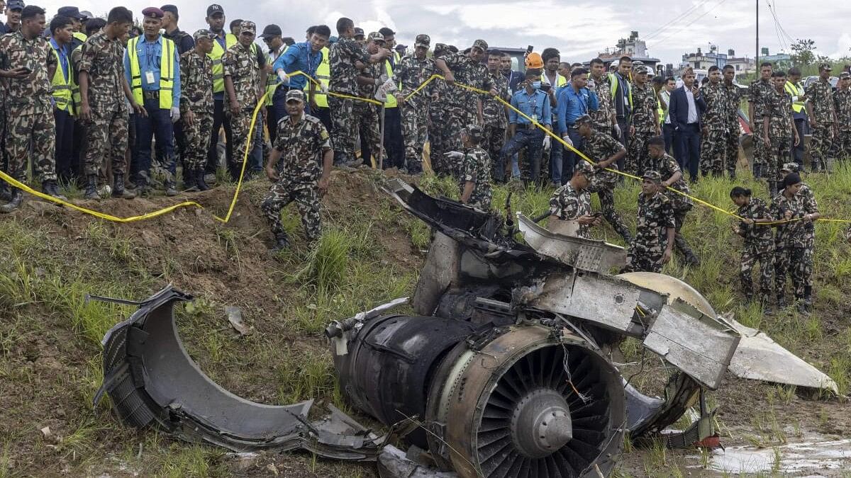 <div class="paragraphs"><p>Kathmandu: Rescue operations are underway at the site of a plane crash at Tribhuvan International Airport in Kathmandu, Nepal, 24 July 2024.  </p></div>